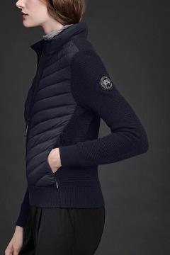 Chamarras Canada Goose Mujer Mexico - HyBridge Chaqueta De Plumas Azul Marino XY6980472